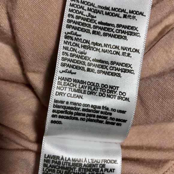 Bebe Vintage Eyelet Mini Dress Med Rose Pink Sheer Knit Made In USA Ally McBeal - Picture 10 of 13